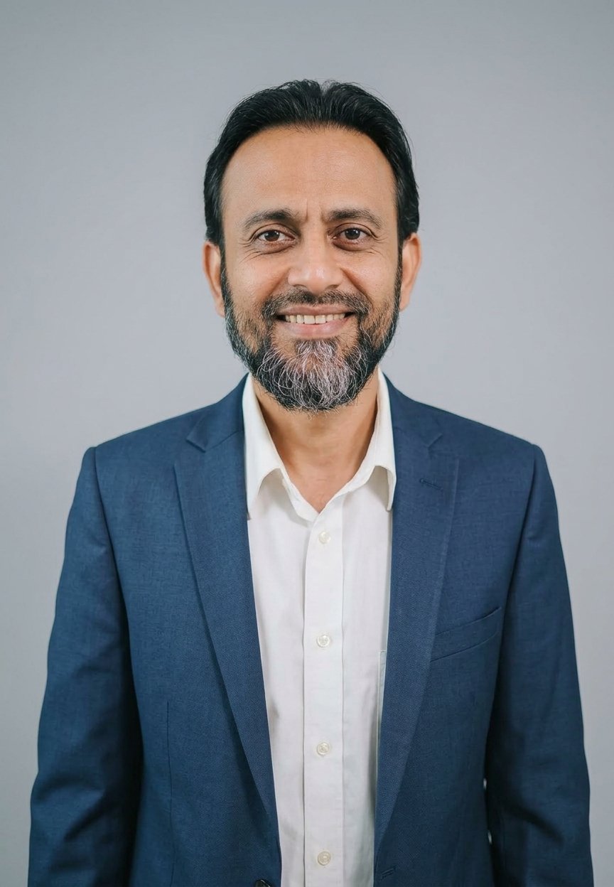 Portrait of Farooque Ahmed